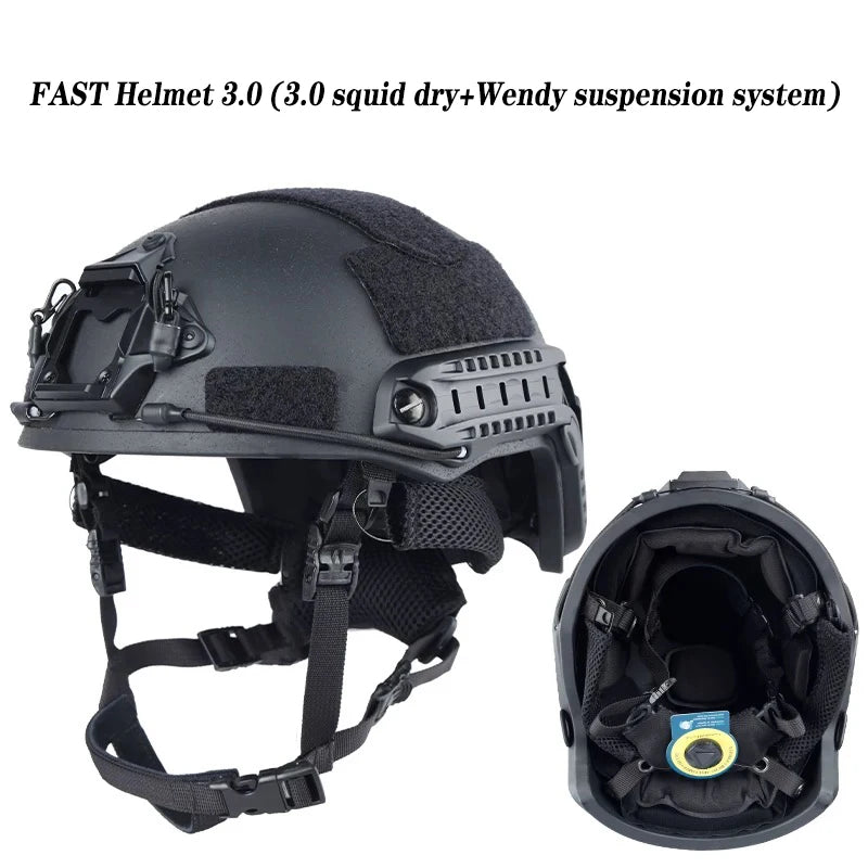 Casque Tactique FAST – Version Renforcée avec Doublure Wendy