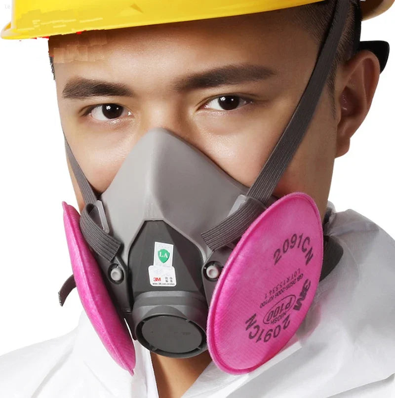  Masque Respiratoire 6200 – Demi-Visage Réutilisable -  Protection contre gaz, vapeurs, poussières et particules fines
