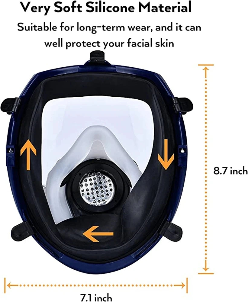 Masque à Gaz Chimique 6800 – Protection Totale du Visage
