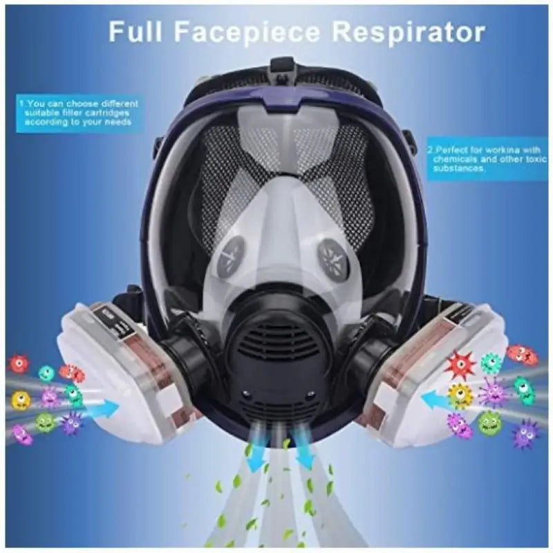 Masque à Gaz Chimique 6800 – Protection Totale du Visage